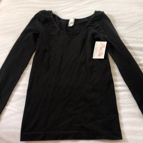 Pink Lily Tops | Pink Lily Black Stretchy Top | Poshmark